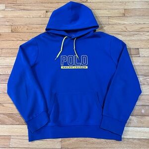 Polo by Ralph Lauren Royal Blue Hoodie with Yellow Accents